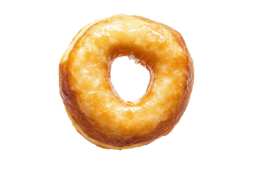a donut on a white background cutout image and isolated on transparent background 