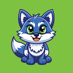 Fototapeta premium Festive Birthday Fox Character Vector Illustration for Celebrations