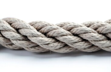 Fototapeta premium Ropes of different thicknesses isolated on white.
