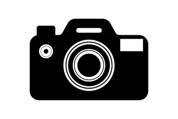 Flat Camera Vector Icon – Digital Photography Symbol