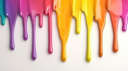 Abstract melted candle background with dripping colorful wax