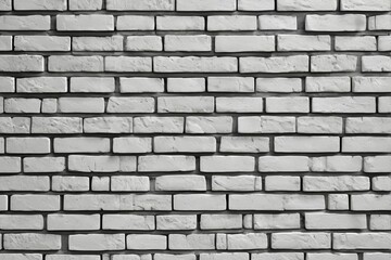 Obraz premium a close up of a black and white photo of a brick wall