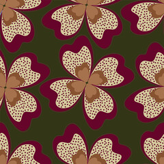 Seamless Daisy Floral Ditsy Pattern In Vector