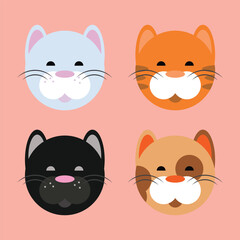 Cute vector cats