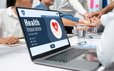 Health insurance web site brisk registration system for easy form filling