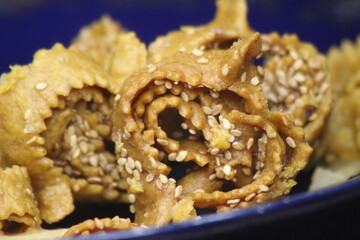 Sweet Moroccan Pastry Known as Chebakia or Shebakia