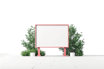 Futuristic dynamic signboard design isolated on transparent background