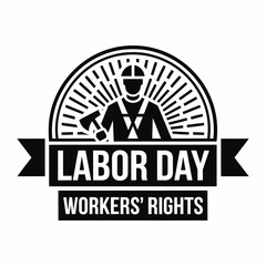 Happy Labor Day Illustration Design.