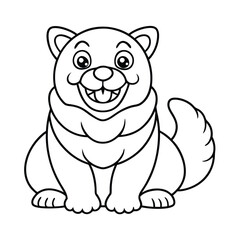 Fototapeta premium coloring book page
