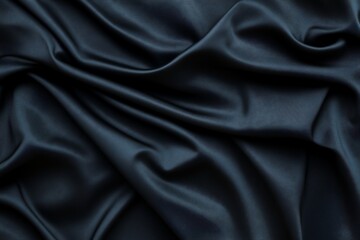 Obraz premium Dark, lustrous fabric with elegant folds and drapes