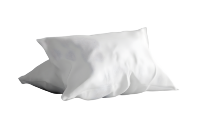 Soft White Pillow  Crumpled Fabric  Bedroom Textile  Sleep Comfort  Home Decor  Cozy Textu