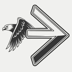 arrow with an eagle