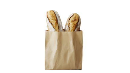 Freshly Baked Baguettes in Paper Bag  Crusty Bread  Bakery  Food Photography