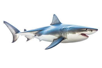 Obraz premium big shark isolated on white or transparent png