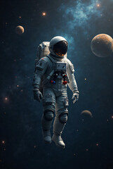 Fototapeta premium astronaut in space