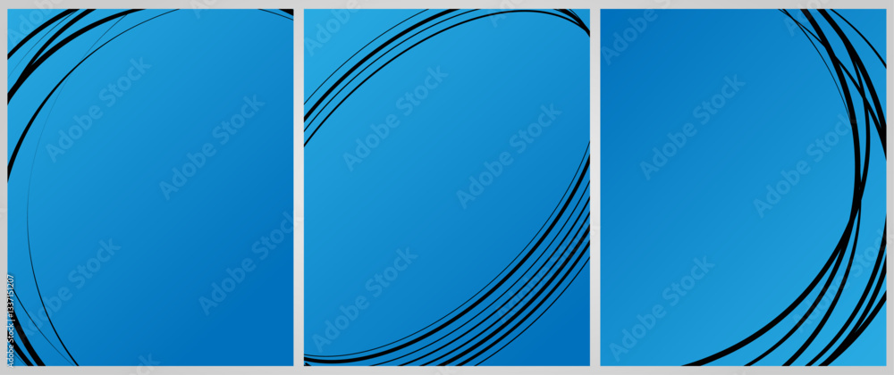 Poster cover background set | frame design with multi side texture effect | abstract creative premium vecto