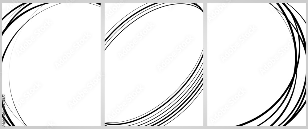 Poster cover background set | frame design with multi side texture effect | abstract creative premium vecto