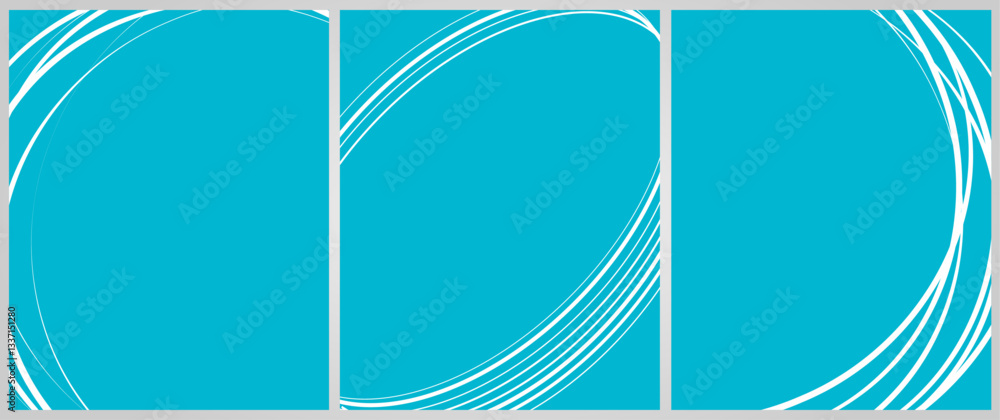 Poster cover background set | frame design with multi side texture effect | abstract creative premium vecto