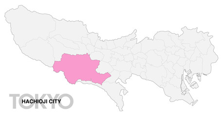 東京都八王子市の位置地図 境界線有_1
