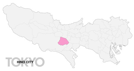 東京都日野市の位置地図 境界線有_1