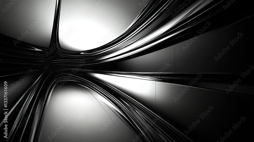 Poster a modern web template with a sleek and responsive design.