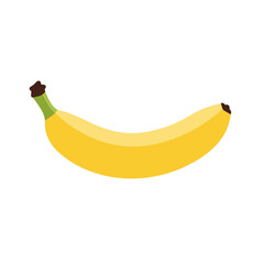 Flat Color Vector Set of Fresh Fruits and Vegetables on White Background