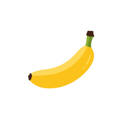 Flat Color Vector Set of Fresh Fruits and Vegetables on White Background