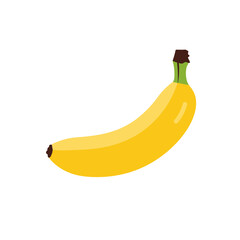 Flat Color Vector Set of Fresh Fruits and Vegetables on White Background