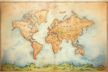 Map painting art backgrounds.