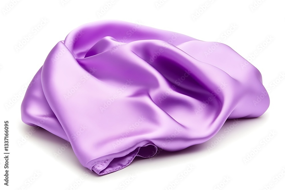 Poster elegant lavender silk drape creating a soft and luxurious texture design