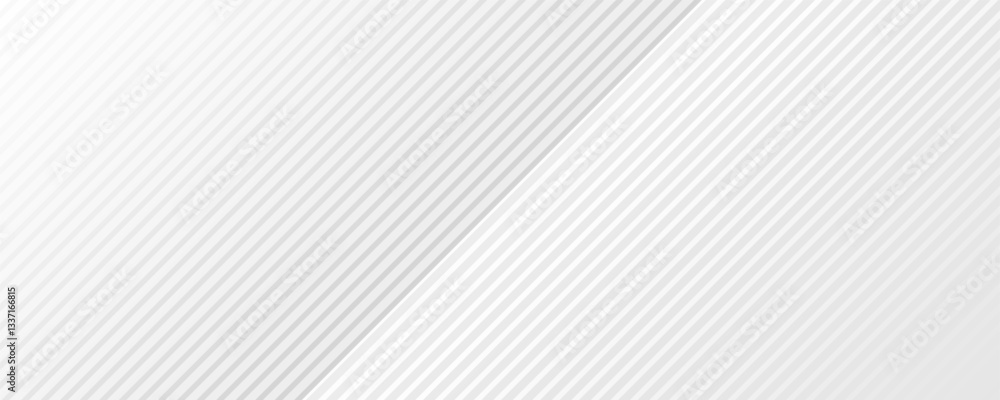 Poster Grey diagonal lines background, diagonal gradient striped border - for stock