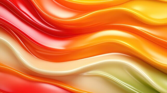 Stretched taffy candy background with glossy sticky swirls