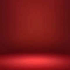 Red gradient background, soft lighting and shadow effects, empty space for product display, studio backdrop, 