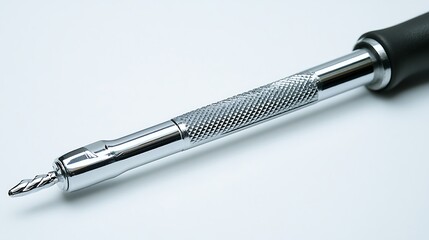 Dental Drill on White Background with Copy Space..