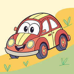 funny cartoon car