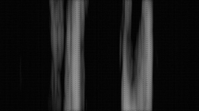 Futuristic digital code rain, Cyberpunk black and white matrix background