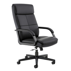 Ergonomic Black Office Chair with High Backrest Perfect for Productivity and Style