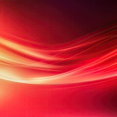 Naklejka premium Abstract Red and Orange Swirling Light Waves Background Image