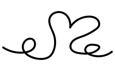 Black abstract heart doodle drawn pulse
Vector hand drawn heart icon on white transparent background