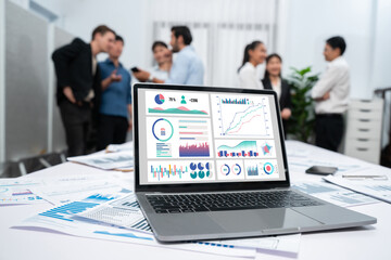 Business data dashboard provide brisk business intelligence analytic for marketing strategy planning