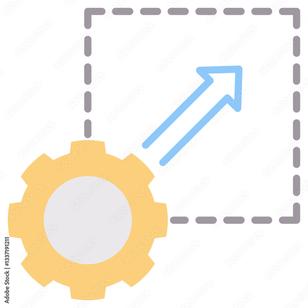 Poster scalability flat icon