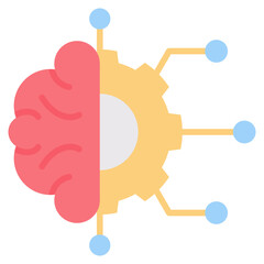 Machine Learning Flat Icon
