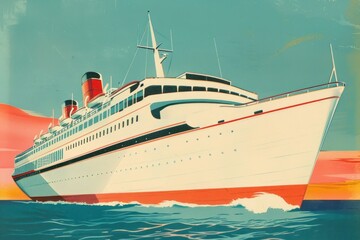 Vehicle cruise ship boat.