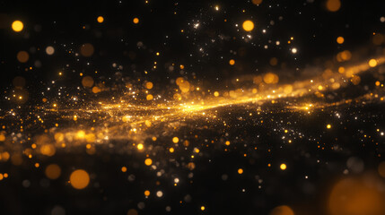 Obraz premium Golden star shine effects, flash lights with sparkles and glow rays isolated on black background. Vector realistic set of bright yellow glare, gold flare with shiny beams