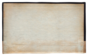 Vintage background of old ancient torn paper texture isolated