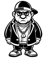 vector image of a doodle-style reference point