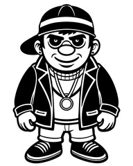 vector image of a doodle-style reference point