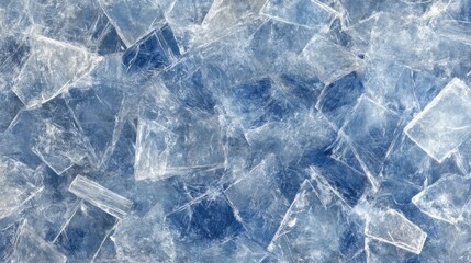 Obraz premium Abstract crystalline structure background with cool light blue and white hues