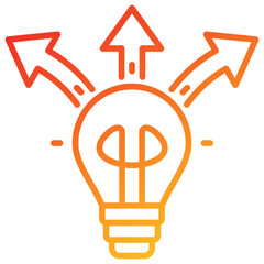 Pivoting Line Gradient Icon