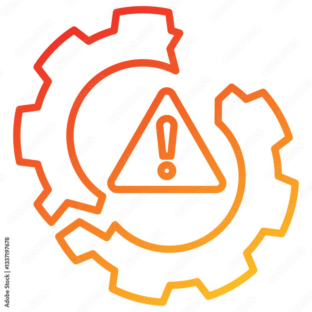 Poster disruption line gradient icon